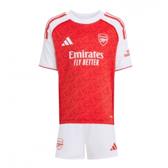 Arsenal Maglia Gara Casa Repliche 2025-26 Bambino Maniche Corte